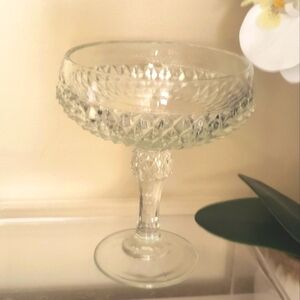 Beautiful Vintage Pressed Glass Candy Dish